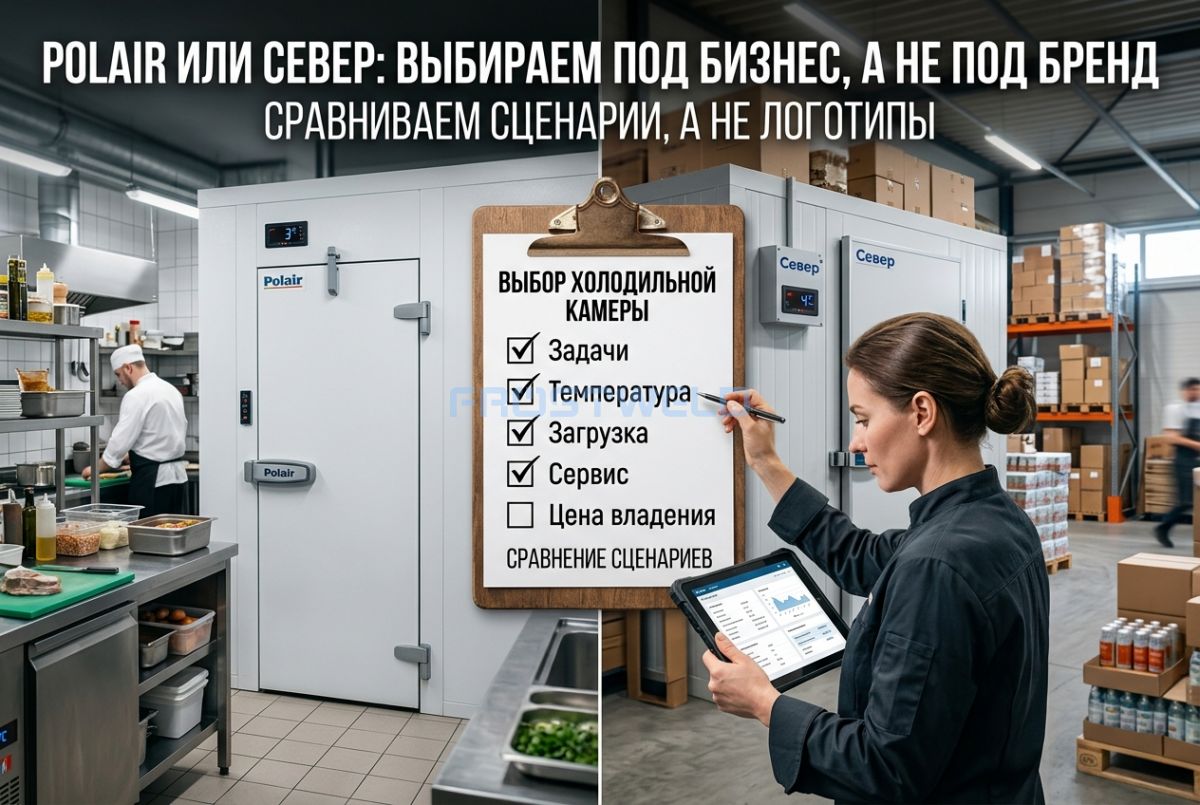 Polair или Север: как выбрать холодильную камеру под бизнес, а не под бренд  