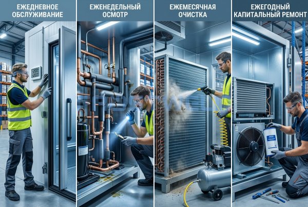 Полное руководство по обслуживанию промышленной холодильной камеры: от регламента до ежедневной рутины