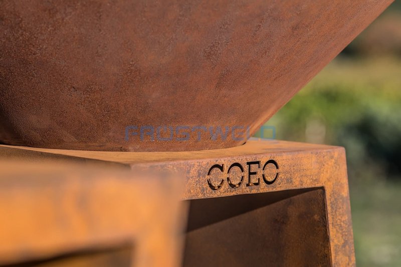 Гриль уличный COEO TRIO 98 h=100 см кортеновская сталь — фото 15