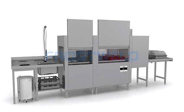Машина посудомоечная конвейерная Apach Chef Line LTIT200 PWR AY AI — фото 2