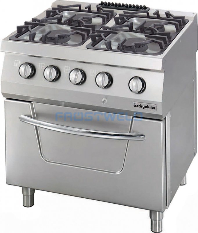 Плита газовая OZTI OSOGEF 8070 LP с электрическим духовым шкафом — фото 1