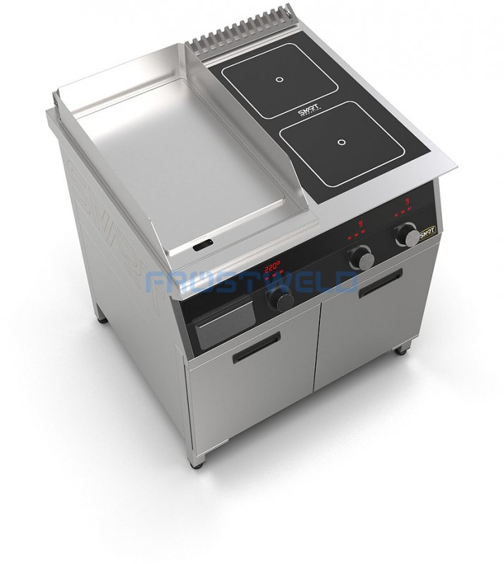 Плита индукционная комбинированная SMART INDUCTION K74-3PKB (с грилем) — фото 5
