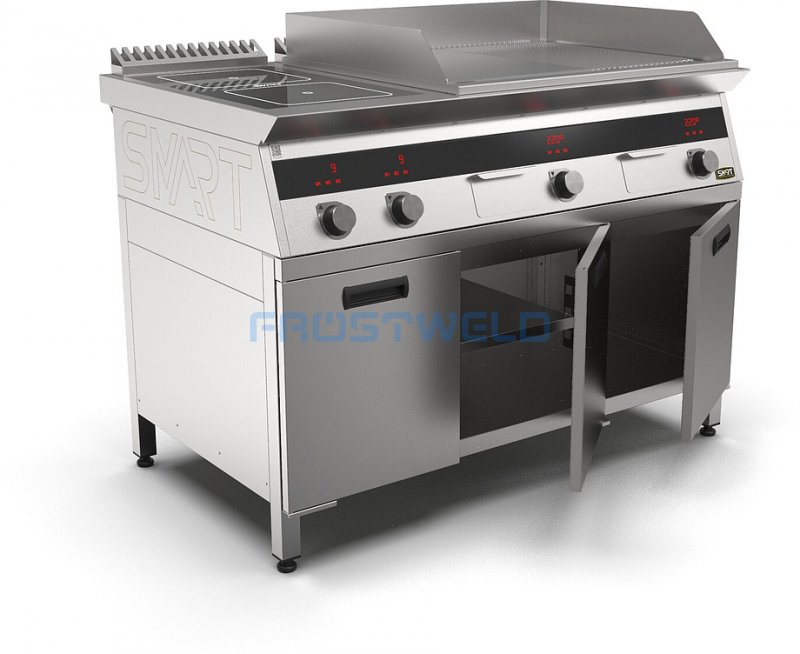 Плита индукционная комбинированная SMART INDUCTION K96-3KPRN (с грилем) — фото 4