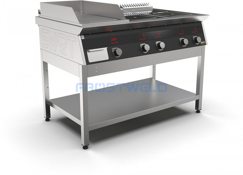 Плита индукционная комбинированная SMART INDUCTION K96-3RKB (с грилем) — фото 2
