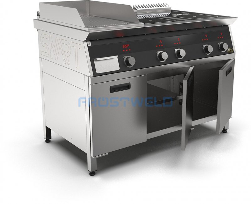 Плита индукционная комбинированная SMART INDUCTION K96-3RKB (с грилем) — фото 4