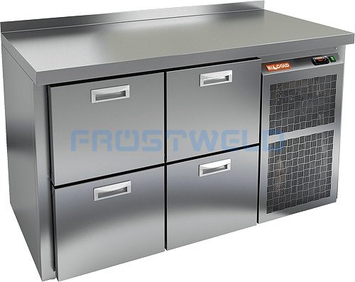 Стол холодильный HICOLD BN 22 BR2 TN с бортом — фото 1