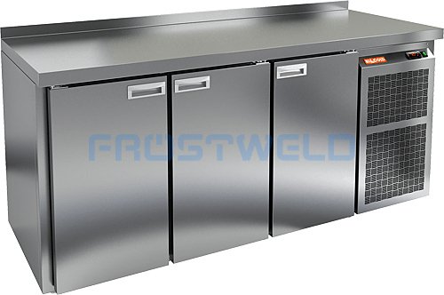 Стол холодильный HICOLD GN 111 BR2 TN с бортом — фото 1