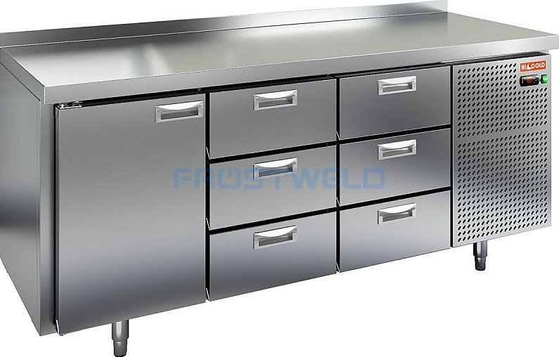 Стол холодильный HICOLD GN 133 BR3 TN — фото 1