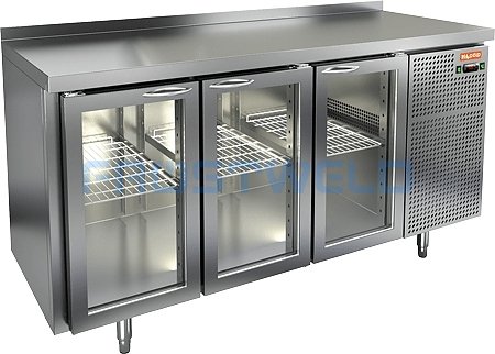 Стол холодильный HICOLD GNG 111 BR3 HT с бортом — фото 1
