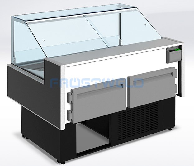 Витрина холодильная CRYSPI Gamma Quadro SN FISH 1800 LED (с боковинами) — фото 3