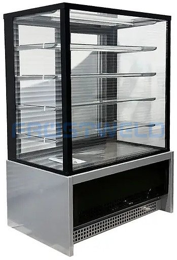 Витрина кондитерская CLSY LUXE Showcase 1,0 XL 995х650х1500 мм техно (черно-серый) — фото 1