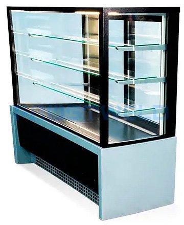 Витрина кондитерская CLSY LUXE Showcase 1,3 1370х650х1300 мм техно (черно-серый) — фото 5