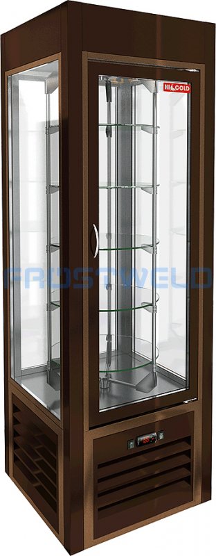 Витрина кондитерская HICOLD VRC 350 R Sh Brown FR — фото 1