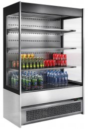 Горка холодильная HICOLD RDM 125/6 18SLIM 1290х600х1800 мм, нержавеющая сталь, черный