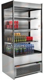 Горка холодильная HICOLD RDM 80/6 18SLIM 840х600х1800 мм, нержавеющая сталь, черный