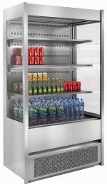 Горка холодильная HICOLD RDM 95/7 20PRO 1050х700х2000 мм, нержавеющая сталь