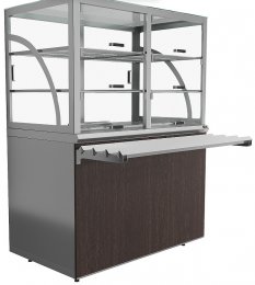 Прилавок холодильный Luxstahl ПХК (С)-1200 Premium Classic (Классик)