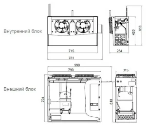 Сплит-система низкотемпературная POLAIR SB 214 M