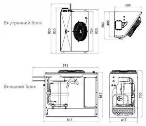 Сплит-система среднетемпературная POLAIR SM 342 S