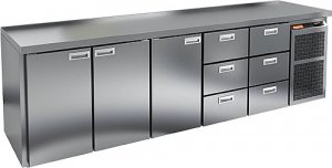 Стол холодильный HICOLD GN 11133 BR2 TN O без борта
