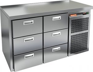 Стол холодильный HICOLD GN 33 BR2 TN O без борта