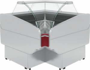 Витрина G120 ATRIUM VM-6 (внутренний угол, динамика, без боковин) 3004