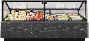 Витрина холодильная Brandford Calypso Slim Plug-in 320 R290 (встроенный агрегат)