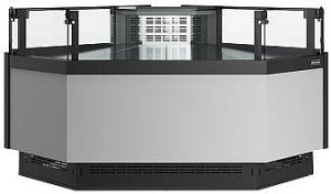 Витрина холодильная Carboma Bavaria 4 GC110 VM 5-2 версия 2.0 (внешний угол) 9006-9005 (без боковин)