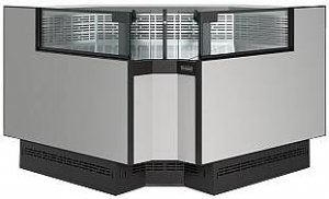 Витрина холодильная Carboma Bavaria 4 GC110 VM 6-2 версия 2.0 (внутренний угол) 9006-9005 (без боковин)