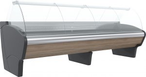 Витрина холодильная Carboma Bavaria G110 SM 2,5-1-1 (ВХС-2,5 Bavaria G110) (статика, выносной агрегат, без боковин)