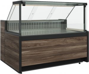 Витрина холодильная Carboma Gelios GC111 SP 1,25-1 1008 (статика, газлифт, без боковин)