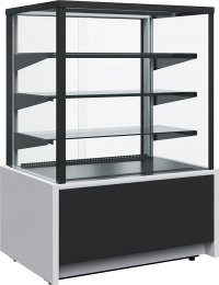 Витрина кондитерская Carboma KC70 VM 1,3-1 Light Техно (9006-9005, черная) .