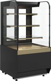 Витрина кондитерская Carboma KR70 VM 0,6-2 Standard открытая (Bronze 9005/0109)