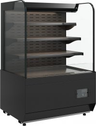 Витрина кондитерская Carboma Radius KR70 VM 1,3-2 Standard открытая, горка (Techno 9005)