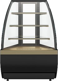 Витрина кондитерская угловая Carboma K70 VV-3 Standard версия 2.0 (Bronze 9005/0109)