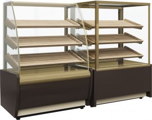 Витрина нейтральная Carboma K70 N 1,3-1 LIGHT Bread 0012-0109 (со стеклом)