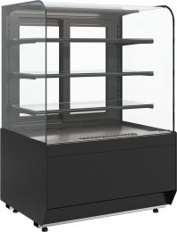 Витрина нейтральная Carboma Radius KR70 N 1,3-1 Light (Techno 9005)